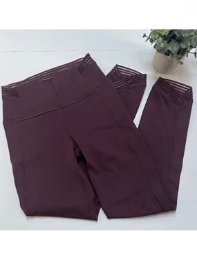 Lululemon Find Focus Full On Luxtreme 7/8 Tight 25” Arctic Plum Size 4